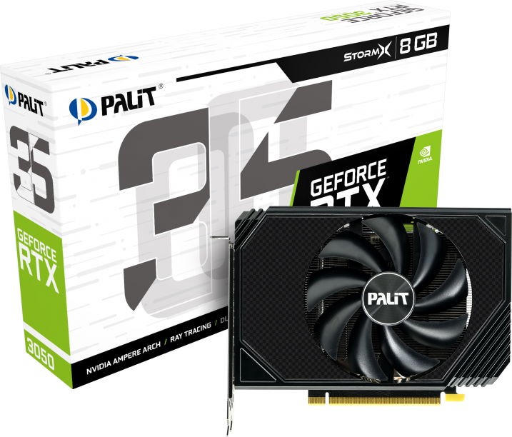 Видеокарта Palit GeForce RTX 3050 StormX (NE63050019P1-190AF)