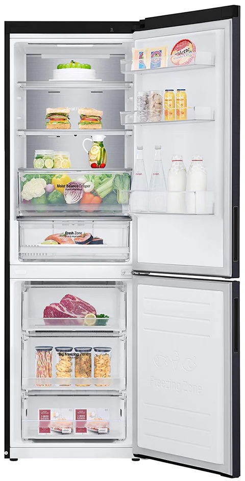 Холодильник LG GA-B459CBTM черный