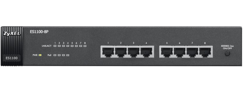 Коммутатор Zyxel ES1100-8P (ES1100-8P-EU0102F)