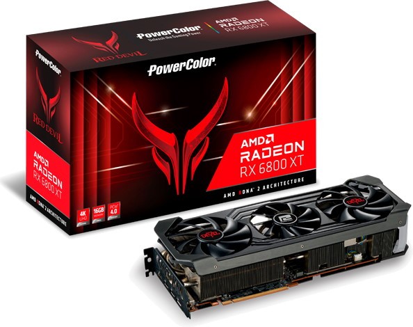 Видеокарта PowerColor Radeon RX 6800 XT Red Devil AXRX 6800XT 16GBD6-3DHE/OC