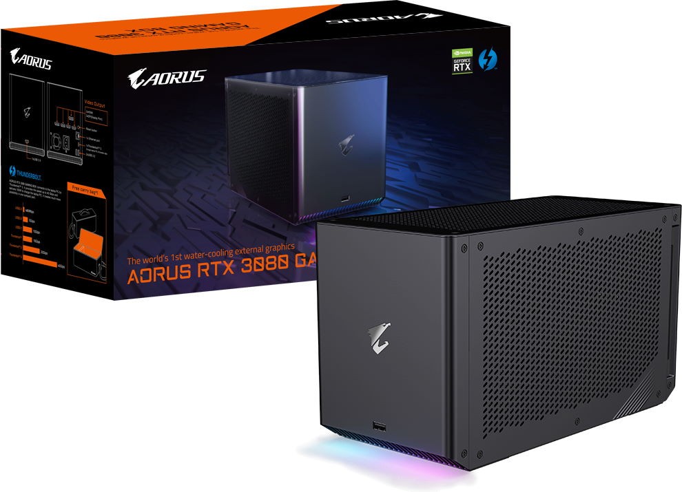 Видеокарта Gigabyte GeForce RTX 3080 AORUS GAMING BOX LHR (GV-N3080IXEB-10GD 2.0 LHR)