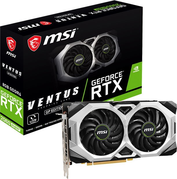 Видеокарта MSI GeForce RTX 2060 SUPER VENTUS GP