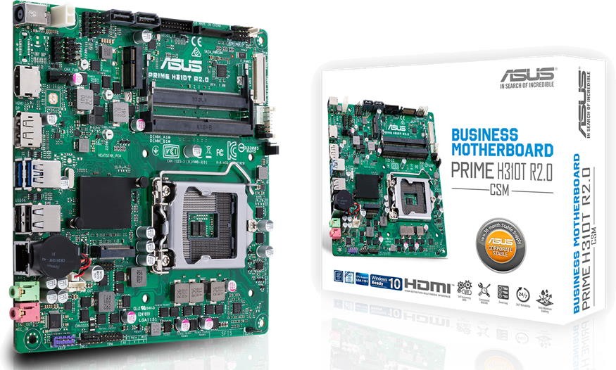 Материнская плата Asus PRIME H310T R2.0/CSM (90MB10K0-M0EAYC)