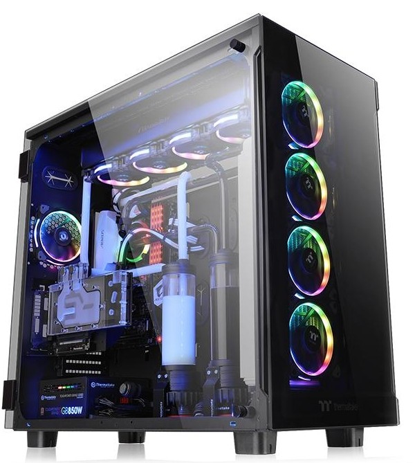 Корпус Thermaltake View 91 Tempered Glass RGB Edition черный (CA-1I9-00F1WN-00)