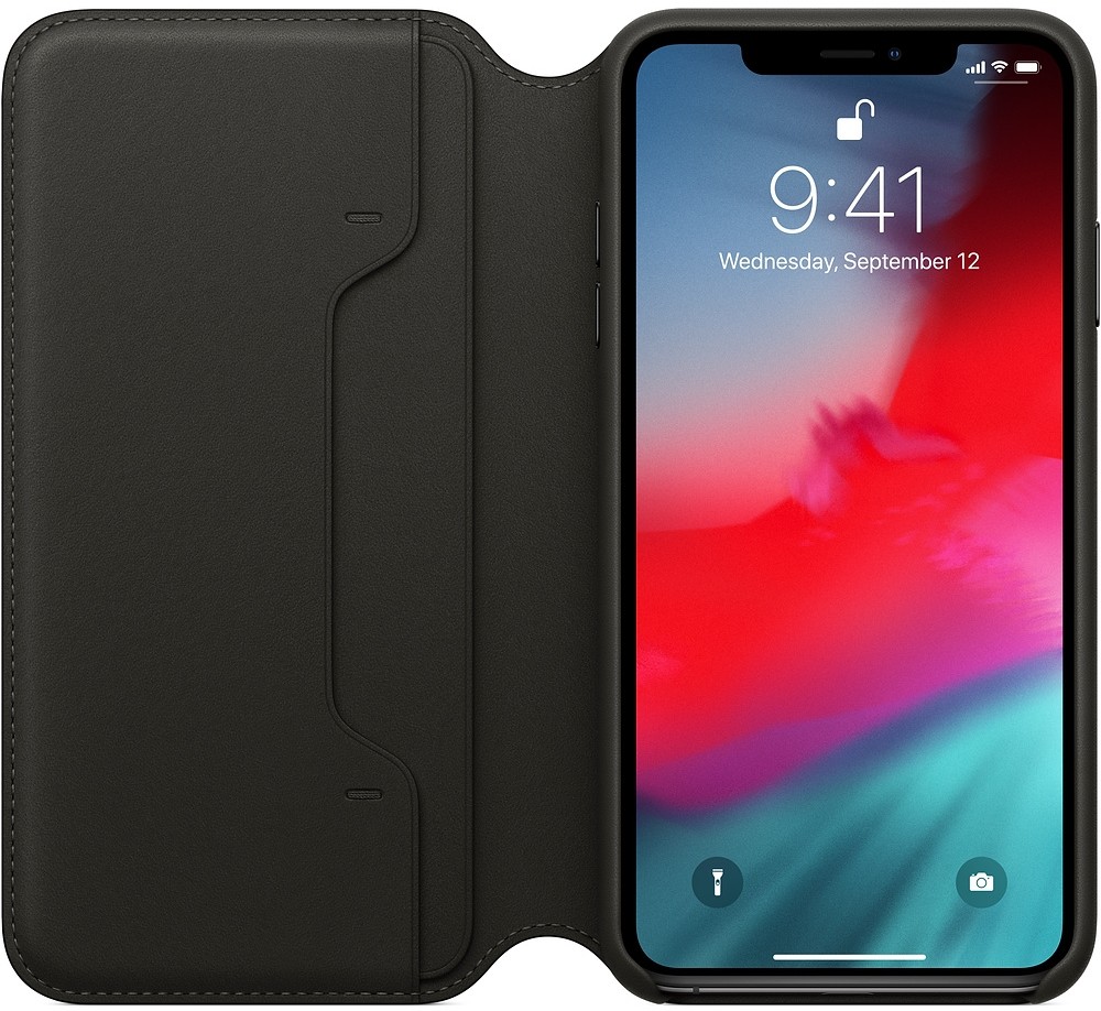 iphone xs max folio case leather