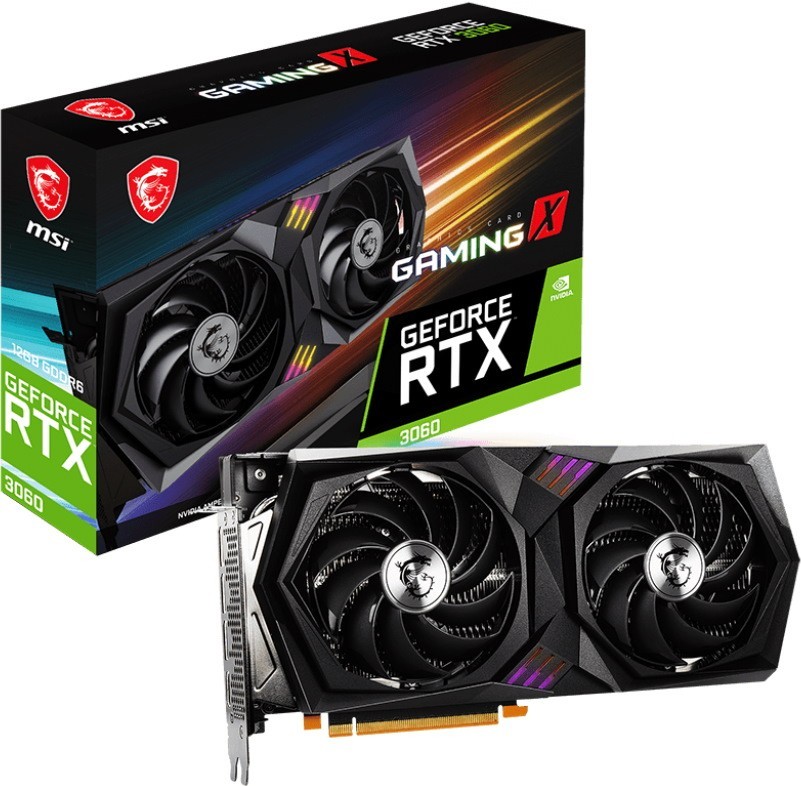 Видеокарта MSI GeForce RTX 3060 GAMING X 12G LHR