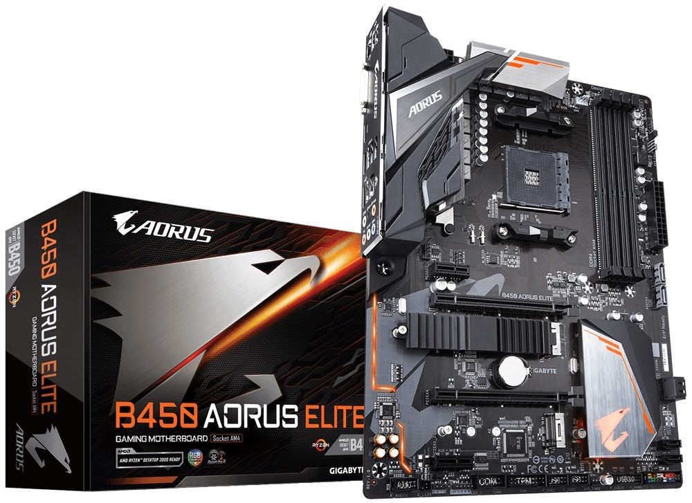 Материнская плата Gigabyte B450 AORUS ELITE rev. 1.0