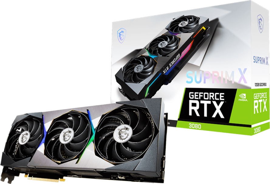 Видеокарта MSI GeForce RTX 3080 SUPRIM X 12G LHR