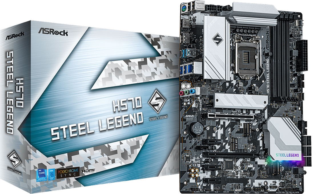 Материнская плата ASRock H570 Steel Legend (90-MXBFY0-A0UAYZ)